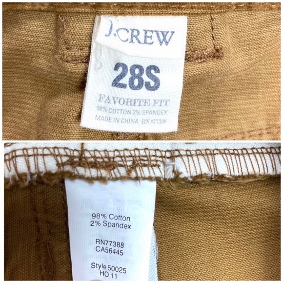 J.CREW Favorite fit Vintage Corduroy Bohemian Bootcut Pants in Camel Size 28 - Picture 6 of 8